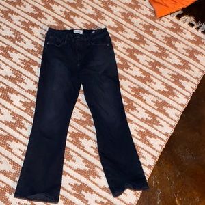 Frame crop mini boot jeans